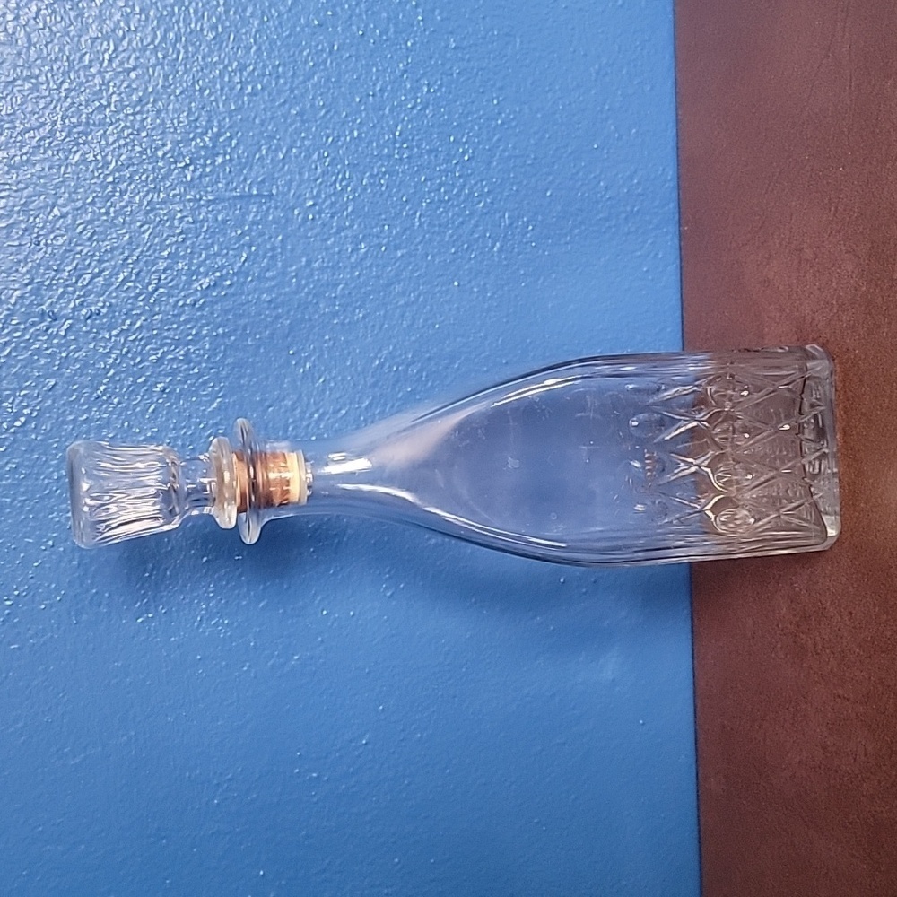 Vintage Glass Bourbon Decanter